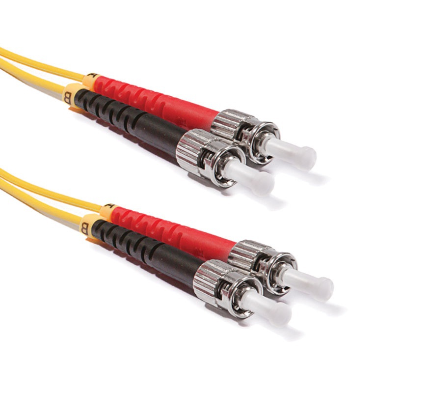 ST-ST Duplex patch kábel, OS2 9/125 µm (ITU-T G.652.D)